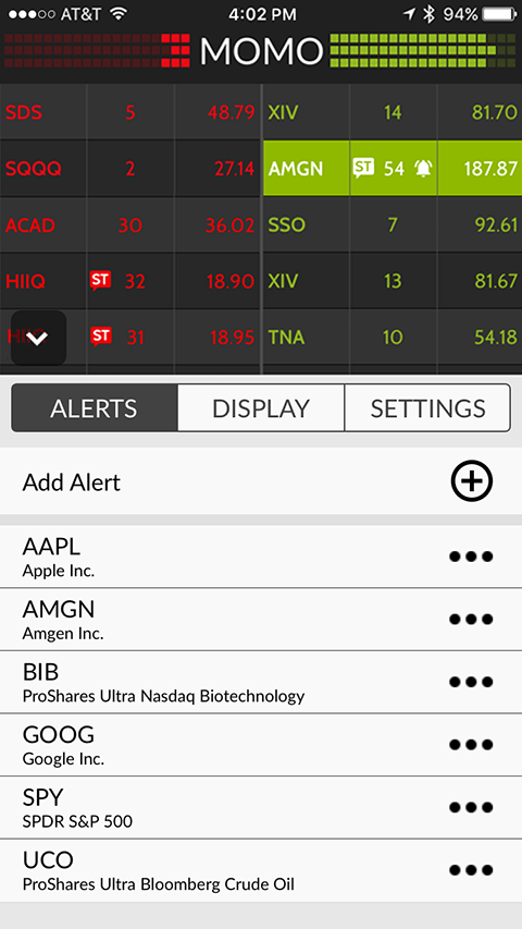 The must-have stock alert app for in-app and push notifications.